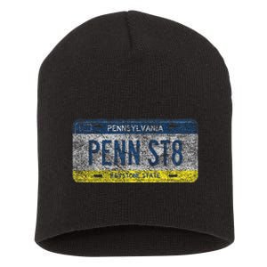 Funny Pa State Vanity License Plate Penn St8 Short Acrylic Beanie