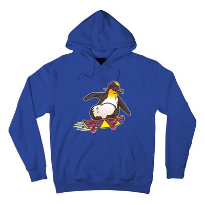 Funny Penguin Skateboard Skater Gift Skateboarding Gift Hoodie