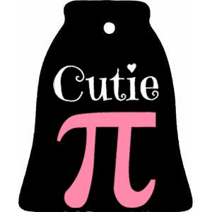 Funny Pi Symbol Cutie Pie National Pi Day Tee Gift Ceramic Bell Ornament