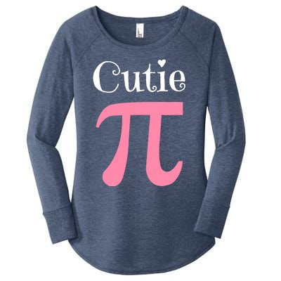 Funny Pi Symbol Cutie Pie National Pi Day Tee Gift Women's Perfect Tri Tunic Long Sleeve Shirt