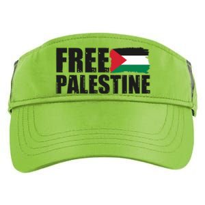 Free Palestine Support Stand With Palestine Adult Drive Performance Visor