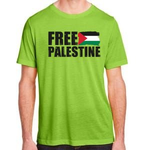 Free Palestine Support Stand With Palestine Adult ChromaSoft Performance T-Shirt