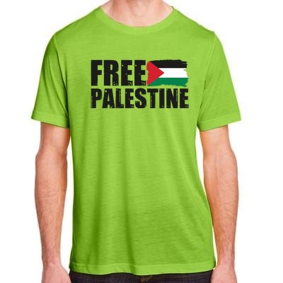 Free Palestine Support Stand With Palestine Adult ChromaSoft Performance T-Shirt