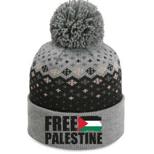 Free Palestine Support Stand With Palestine The Baniff Cuffed Pom Beanie