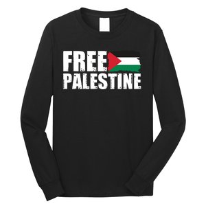 Free Palestine Support Stand With Palestine Long Sleeve Shirt