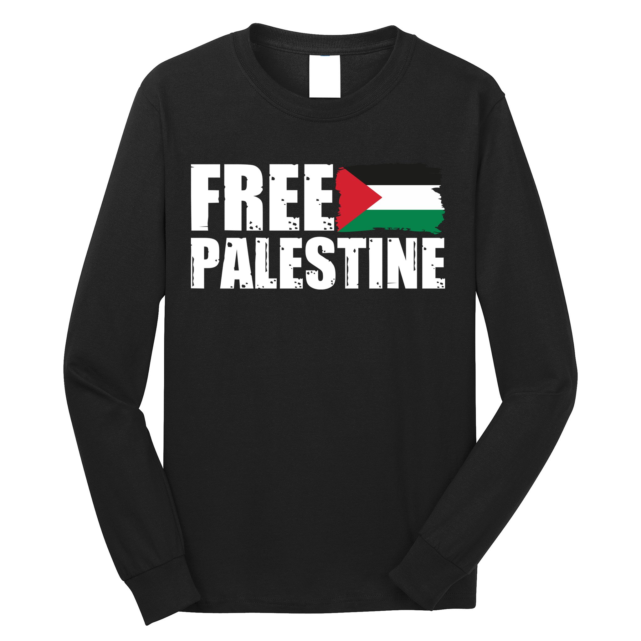Free Palestine Support Stand With Palestine Long Sleeve Shirt