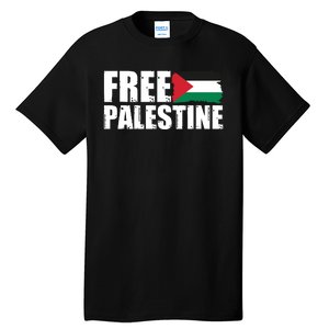 Free Palestine Support Stand With Palestine Tall T-Shirt