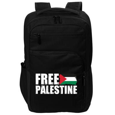 Free Palestine Support Stand With Palestine Impact Tech Backpack