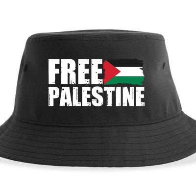 Free Palestine Support Stand With Palestine Sustainable Bucket Hat