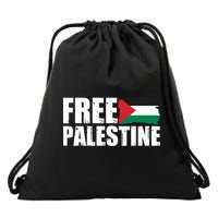 Free Palestine Support Stand With Palestine Drawstring Bag