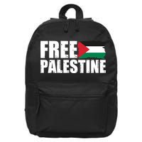 Free Palestine Support Stand With Palestine 16 in Basic Backpack