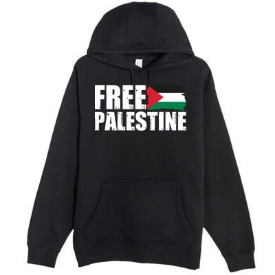Free Palestine Support Stand With Palestine Premium Pullover Hoodie