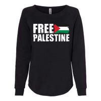 Free Palestine Support Stand With Palestine Womens California Wash Sweatshirt