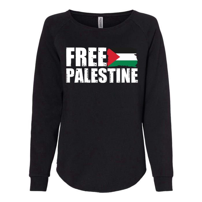 Free Palestine Support Stand With Palestine Womens California Wash Sweatshirt