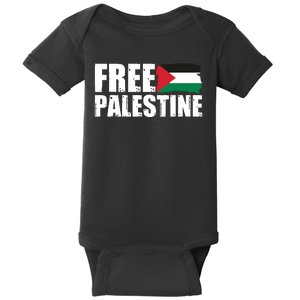 Free Palestine Support Stand With Palestine Baby Bodysuit