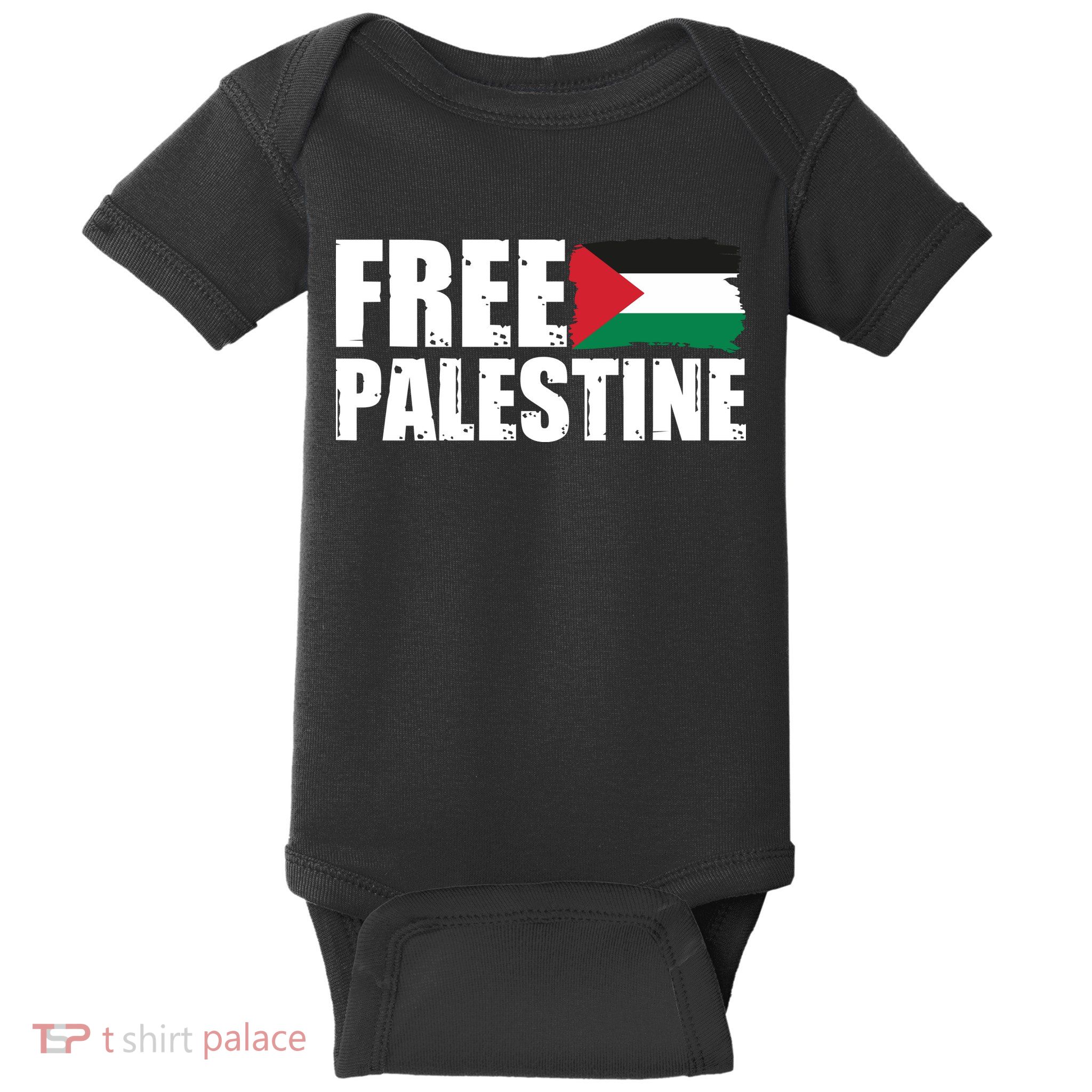 Free Palestine Support Stand With Palestine Baby Bodysuit