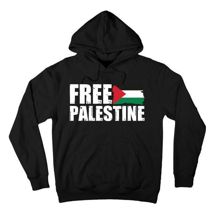 Free Palestine Support Stand With Palestine Tall Hoodie