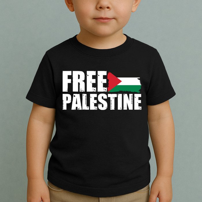 Free Palestine Support Stand With Palestine Toddler T-Shirt
