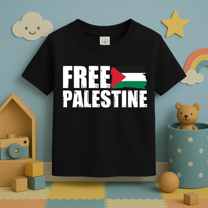 Free Palestine Support Stand With Palestine Toddler T-Shirt