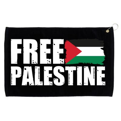 Free Palestine Support Stand With Palestine Grommeted Golf Towel