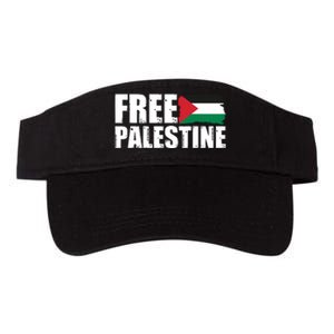 Free Palestine Support Stand With Palestine Valucap Bio-Washed Visor