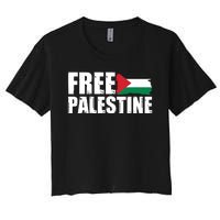 Free Palestine Support Stand With Palestine Women's Crop Top Tee