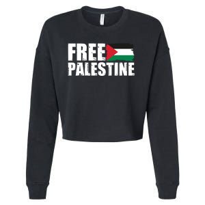 Free Palestine Support Stand With Palestine Cropped Pullover Crew