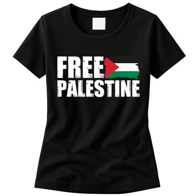 Free Palestine Support Stand With Palestine Womens T-Shirt