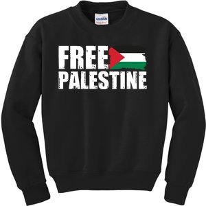 Free Palestine Support Stand With Palestine Kids Sweatshirt