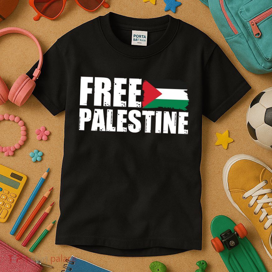 Free Palestine Support Stand With Palestine Kids T-Shirt