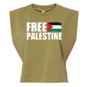 Free Palestine Support Stand With Palestine Garment-Dyed Women's Muscle Tee