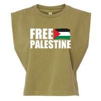 Free Palestine Support Stand With Palestine Garment-Dyed Women's Muscle Tee