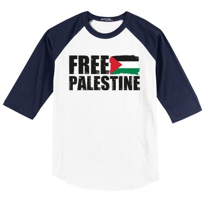 Free Palestine Support Stand With Palestine Baseball Sleeve Shirt