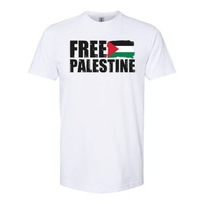 Free Palestine Support Stand With Palestine Softstyle CVC T-Shirt