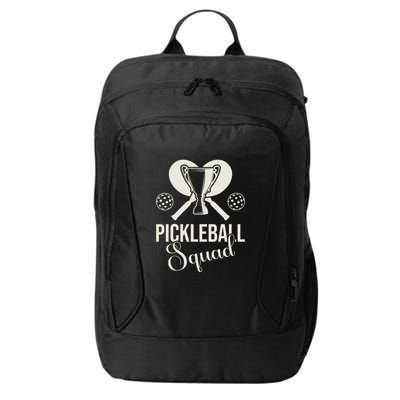 Funny Pickleball Squad Champion Sport Gift City Backpack