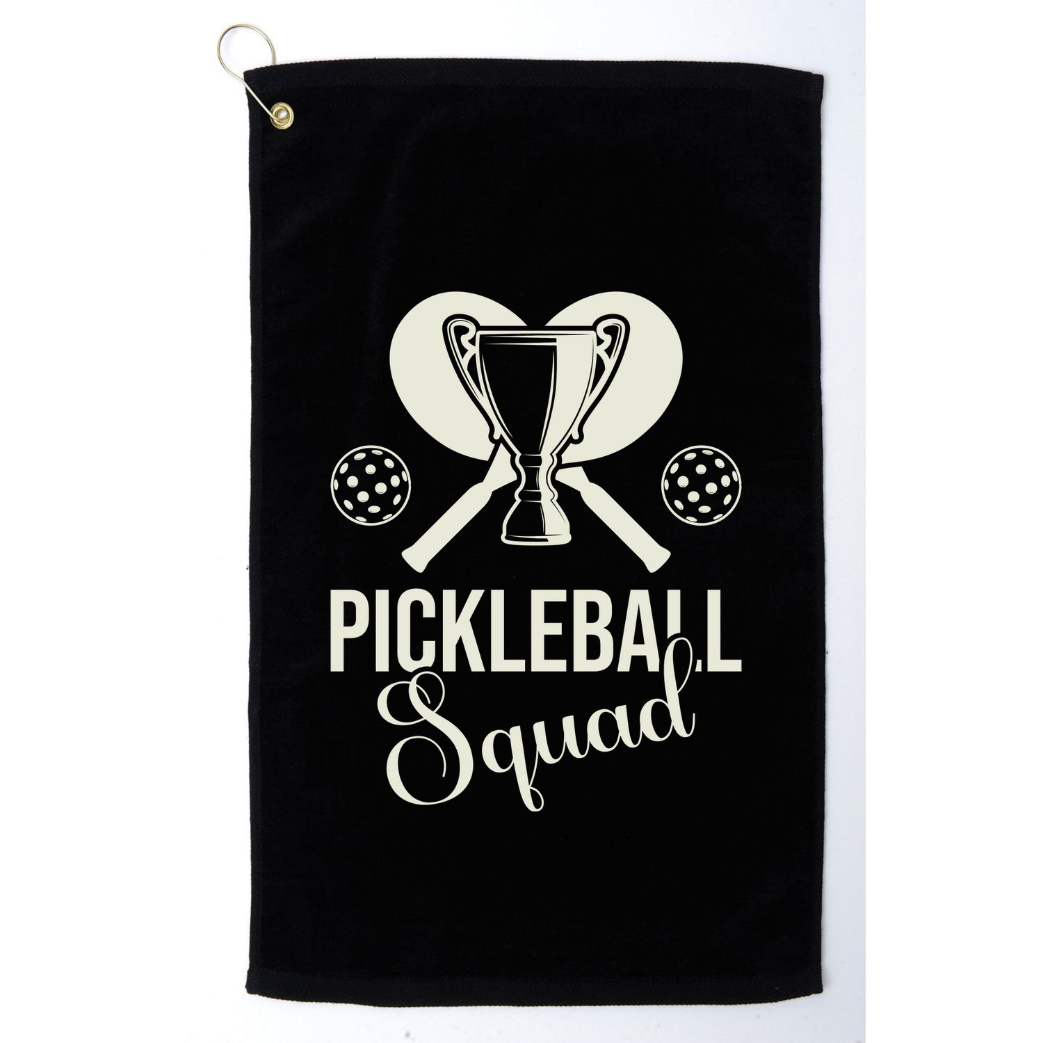 Funny Pickleball Squad Champion Sport Gift Golf Towel