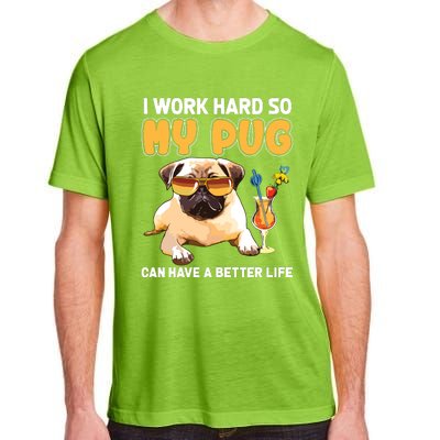 Funny Pug Shirts Pug Lover Gifts Adult ChromaSoft Performance T-Shirt