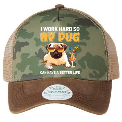 Funny Pug Shirts Pug Lover Gifts Legacy Tie Dye Trucker Hat