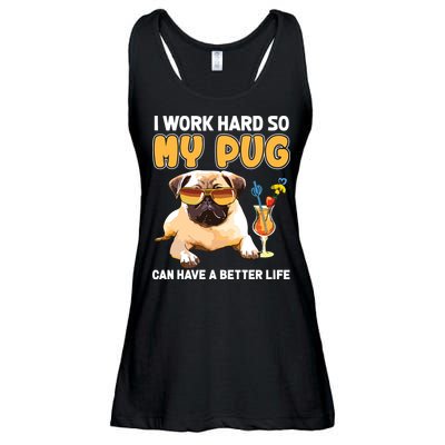 Funny Pug Shirts Pug Lover Gifts Ladies Essential Flowy Tank
