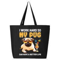 Funny Pug Shirts Pug Lover Gifts 25L Jumbo Tote