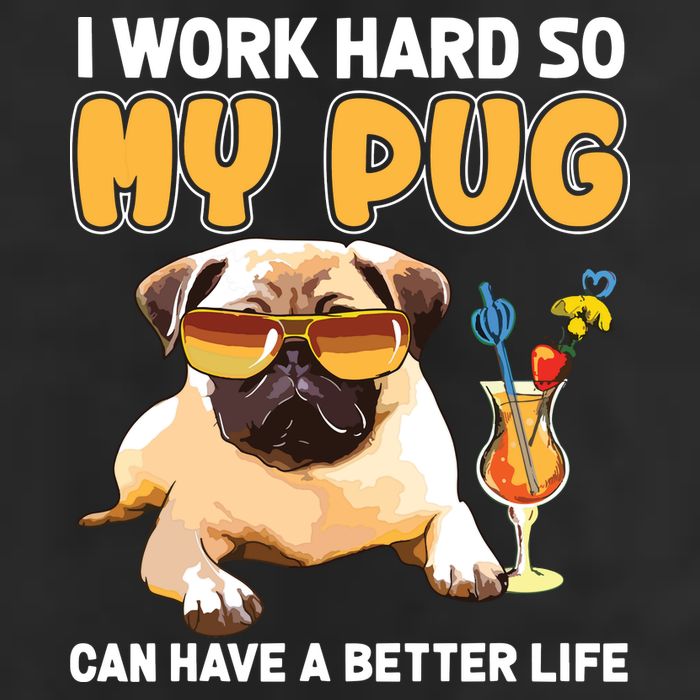 Funny Pug Shirts Pug Lover Gifts 25L Jumbo Tote