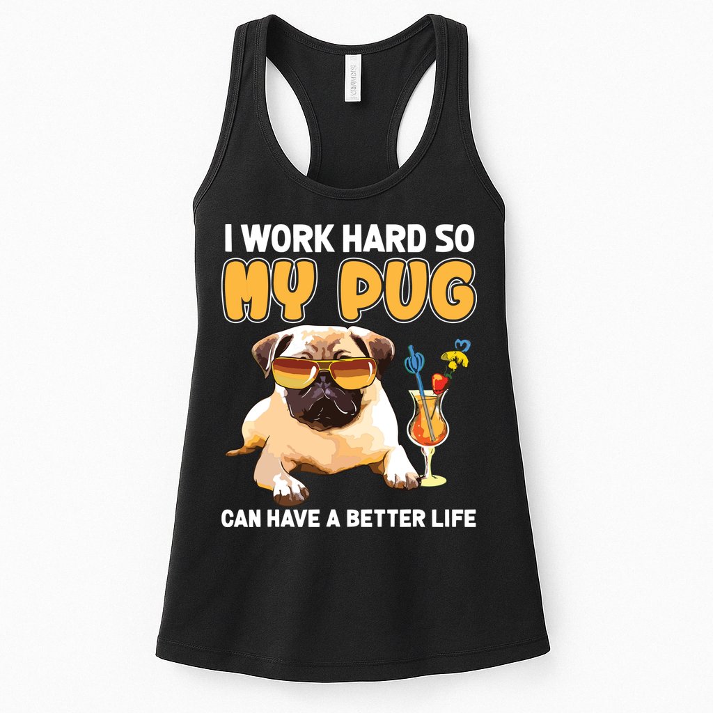 Funny Pug Shirts Pug Lover Gifts Womens Tank Top