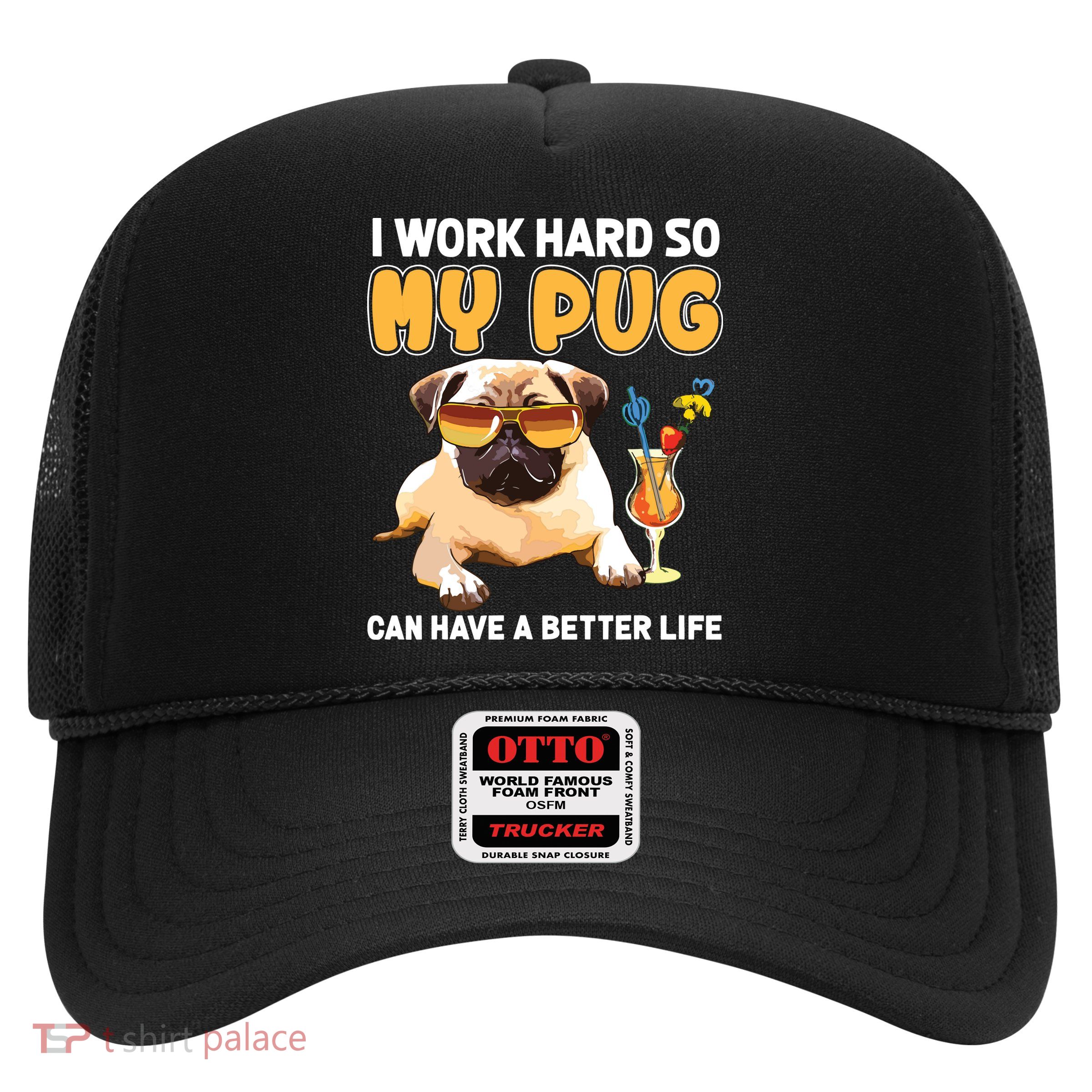 Funny Pug Shirts Pug Lover Gifts Trucker Hat