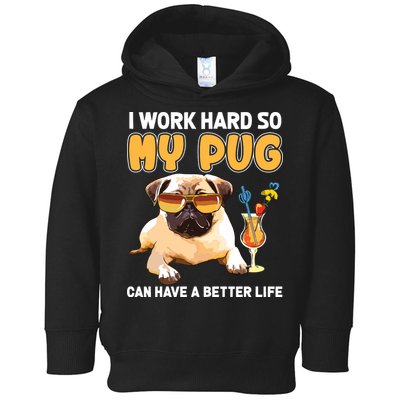 Funny Pug Shirts Pug Lover Gifts Toddler Hoodie