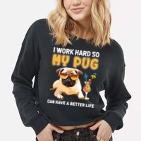 Funny Pug Shirts Pug Lover Gifts Cropped Pullover Crew