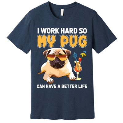 Funny Pug Shirts Pug Lover Gifts Premium T-Shirt