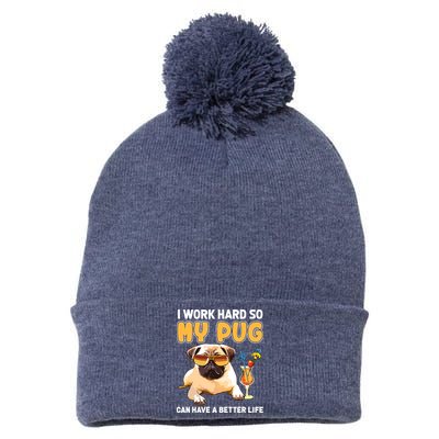 Funny Pug Shirts Pug Lover Gifts Pom Pom 12in Knit Beanie