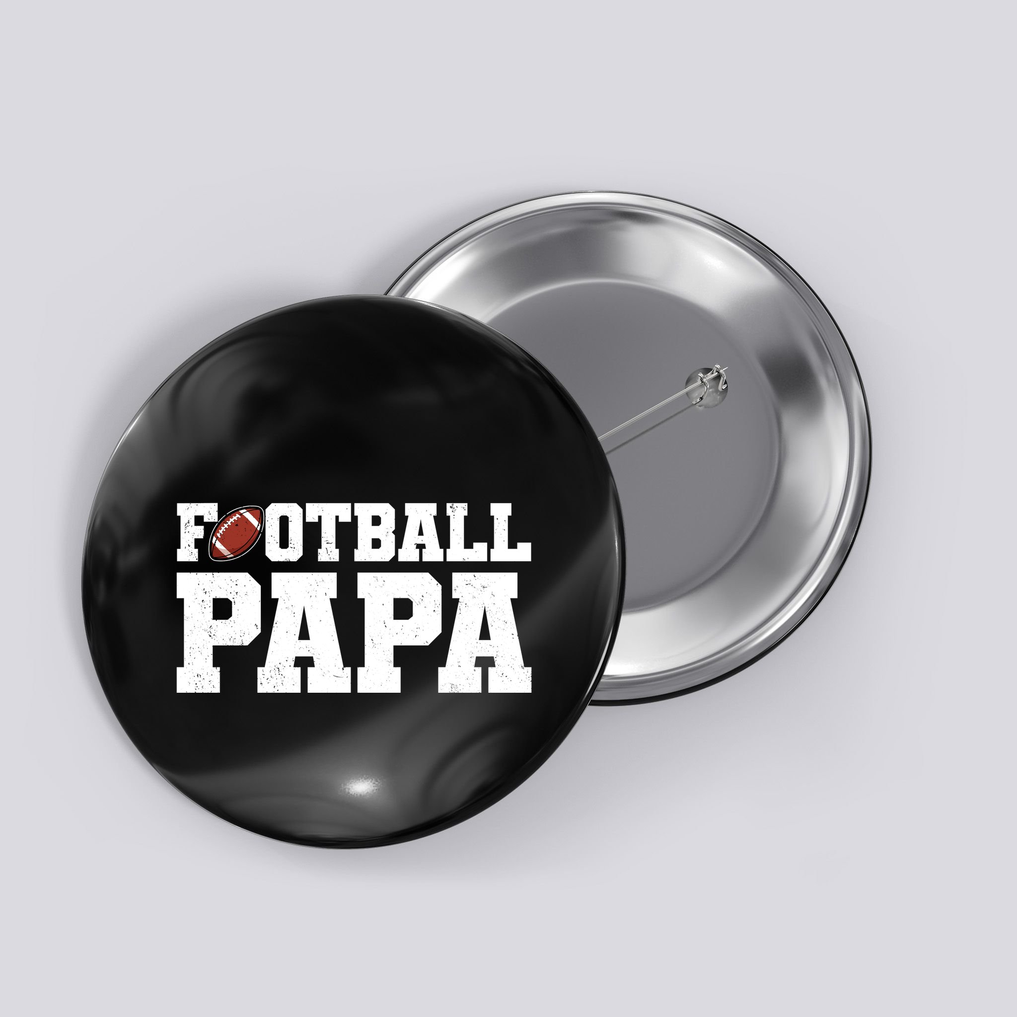 Football Papa Sports Fan Button