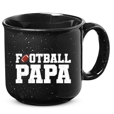 Football Papa Sports Fan 15oz Campfire Ceramic Mug