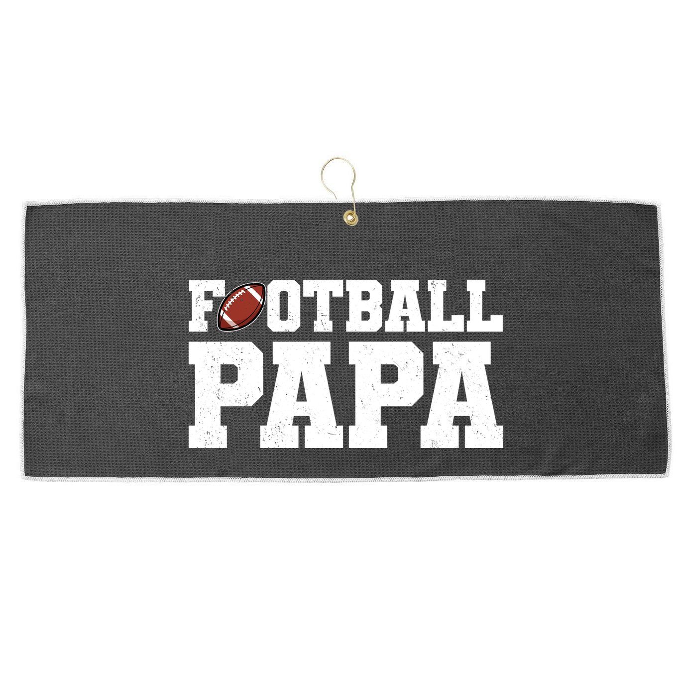 Football Papa Sports Fan Large Microfiber Waffle Golf Towel